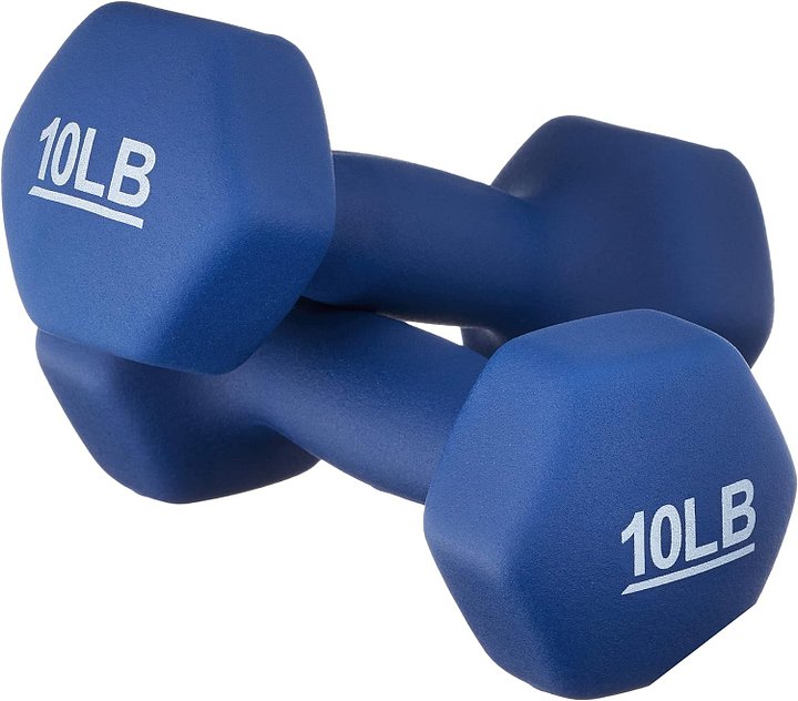 Workout Dumbbell Hand Weight Neoprene Coated Hexagon product image (1)
