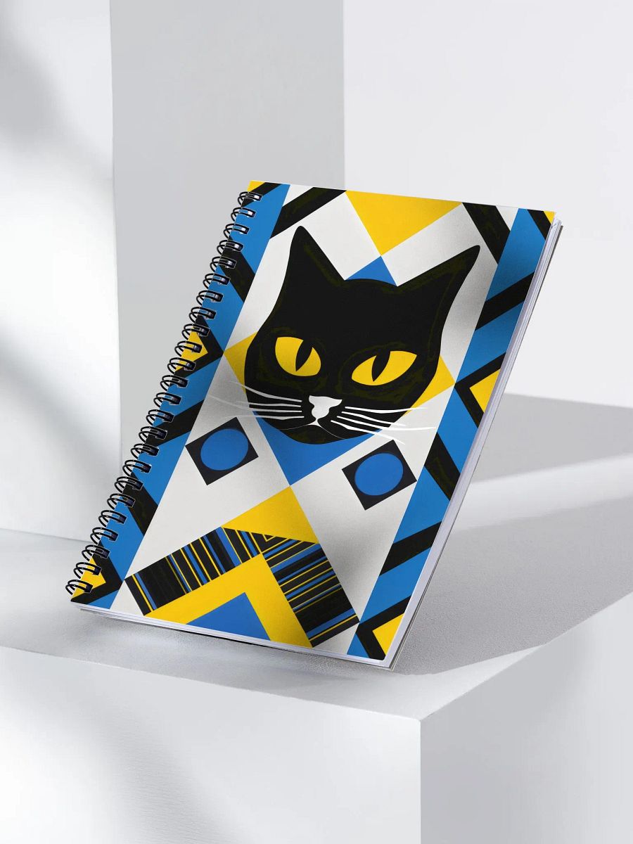 Geometric Cat Dreams Spiral Notebook product image (3)