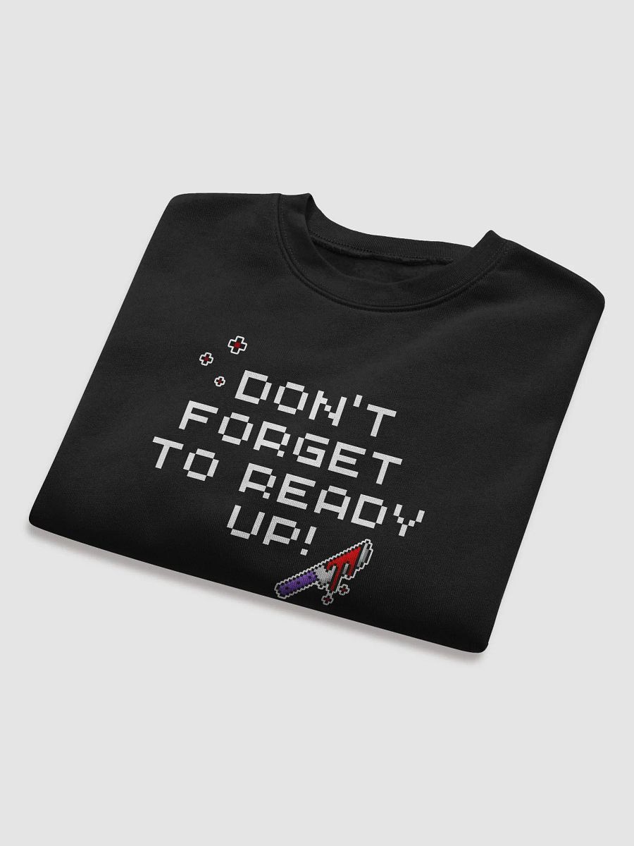 Dont Forget To Ready Up! Womens Fleece Printed Crop Top Sweatshirt product image (5)
