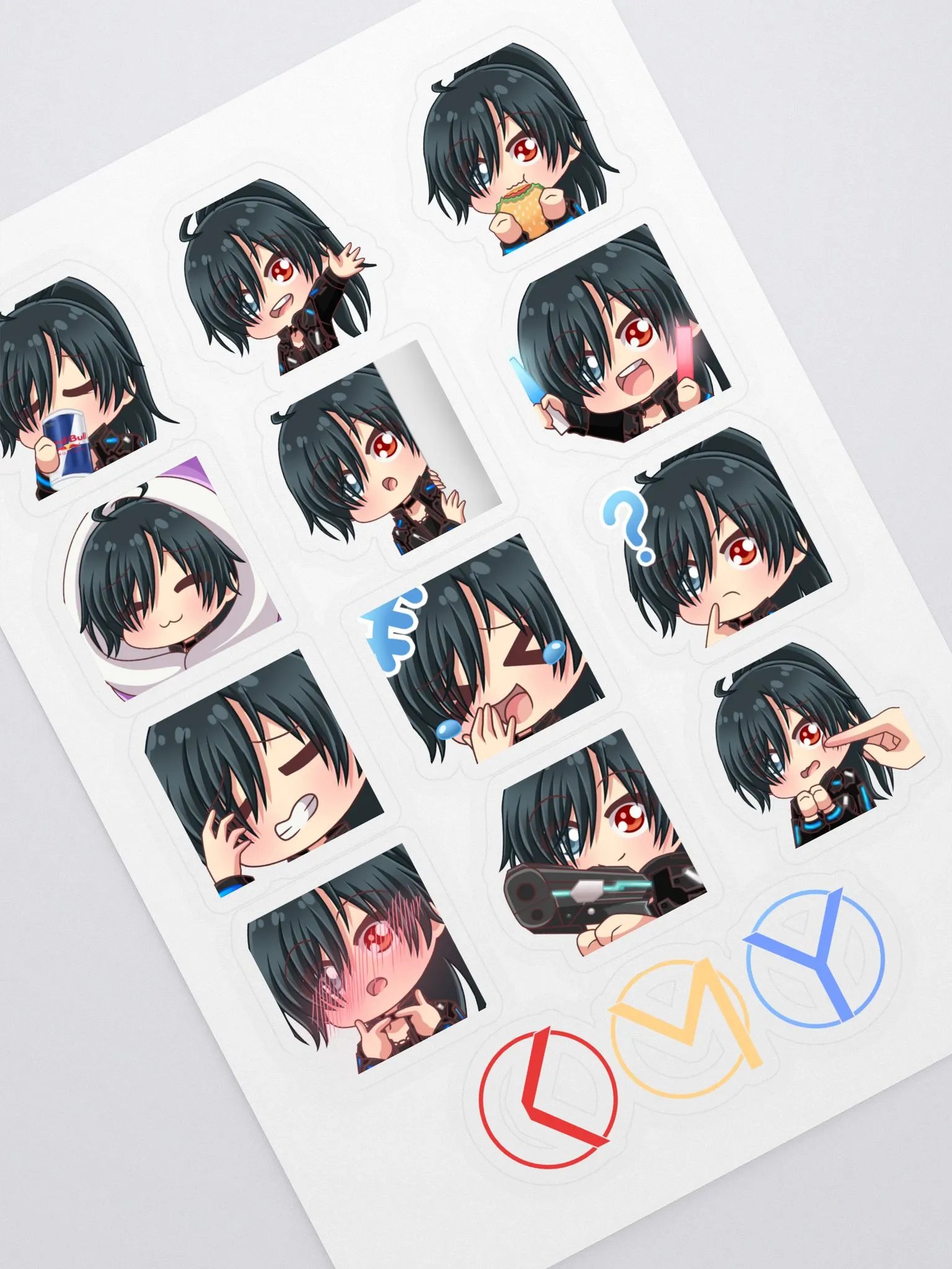 12 Yui Stickers + 1 KMY Sticker (Sheet) product image (1)