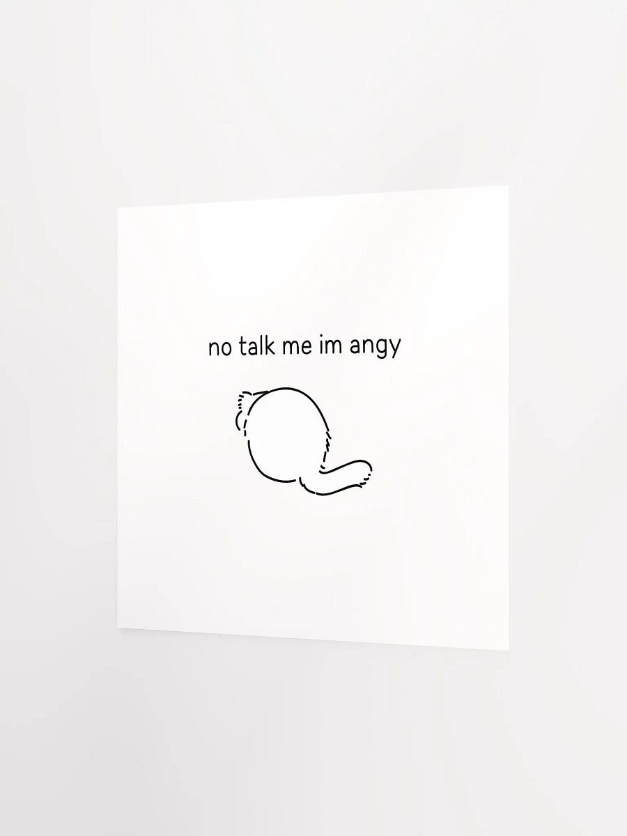 No Talk Manul Angy - Matte Poster product image (2)