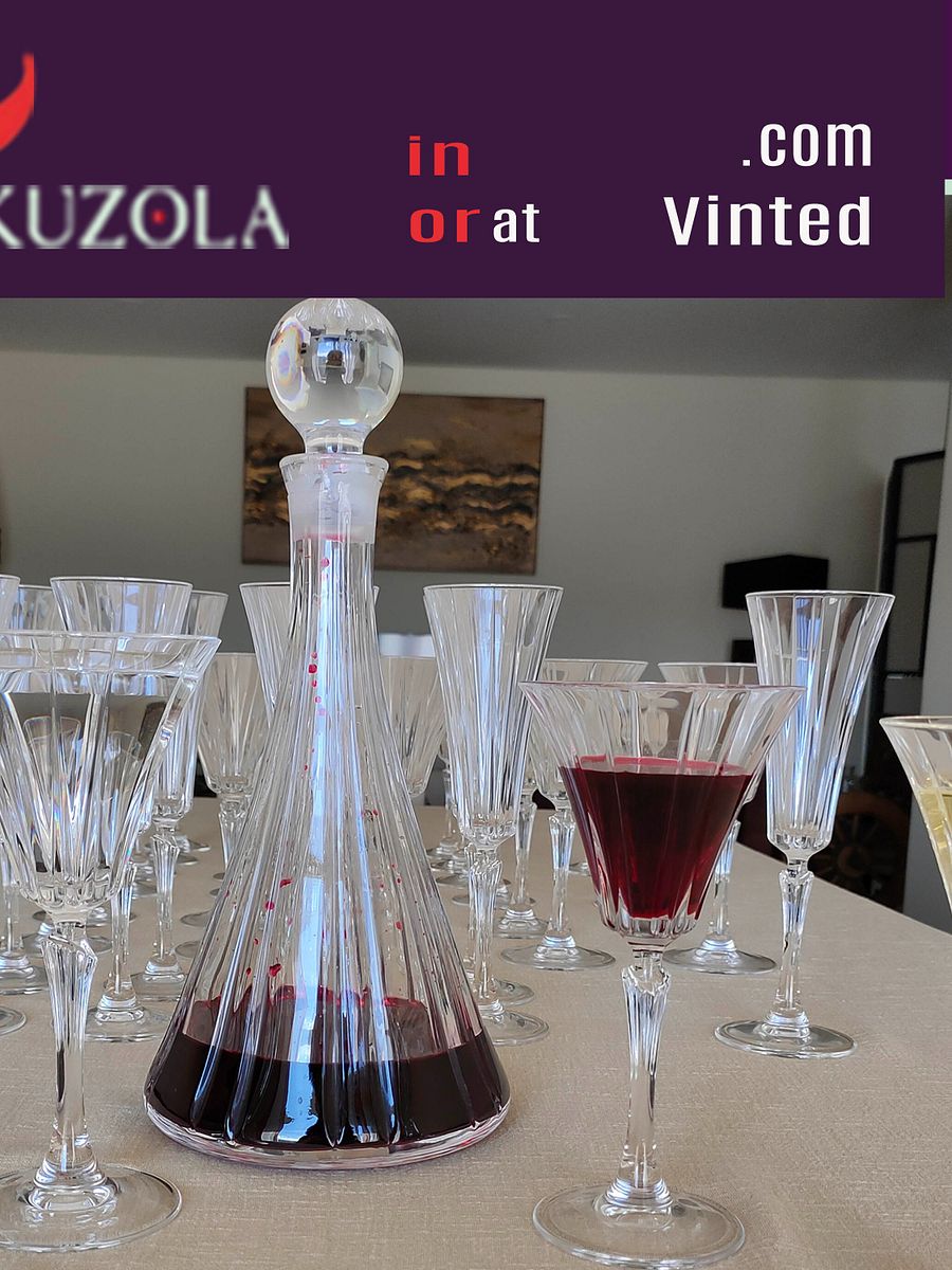 Cristal vintage, Conjunto 40 copos e 1 garrafa product image (11)