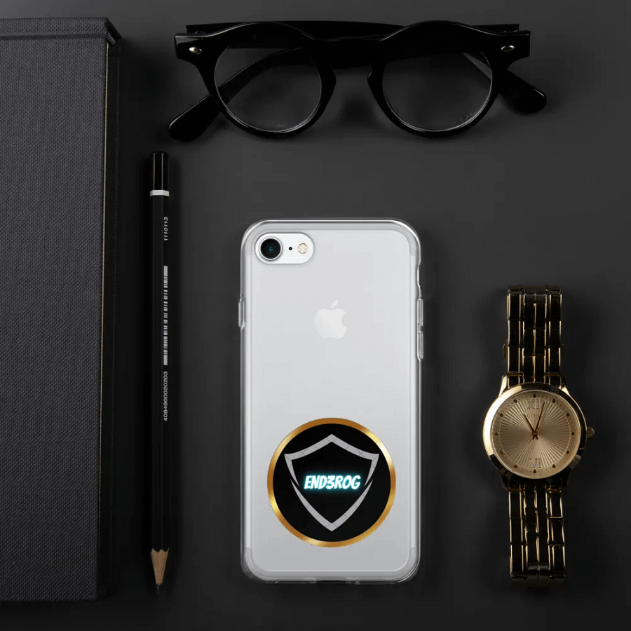 Glowing Shield Logo Clear iPhone Case product image (329)