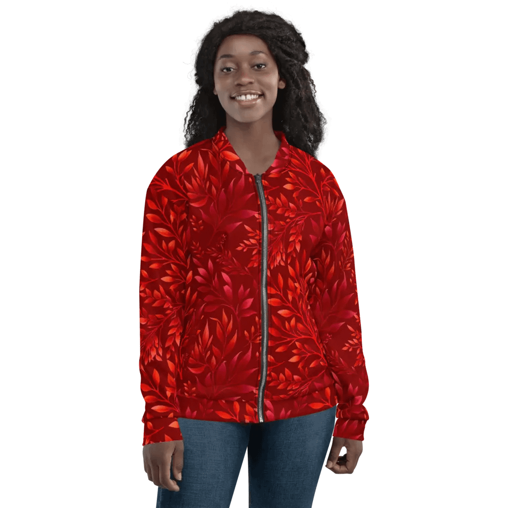 Branches Burgundy Bomber Jacket product image (10)
