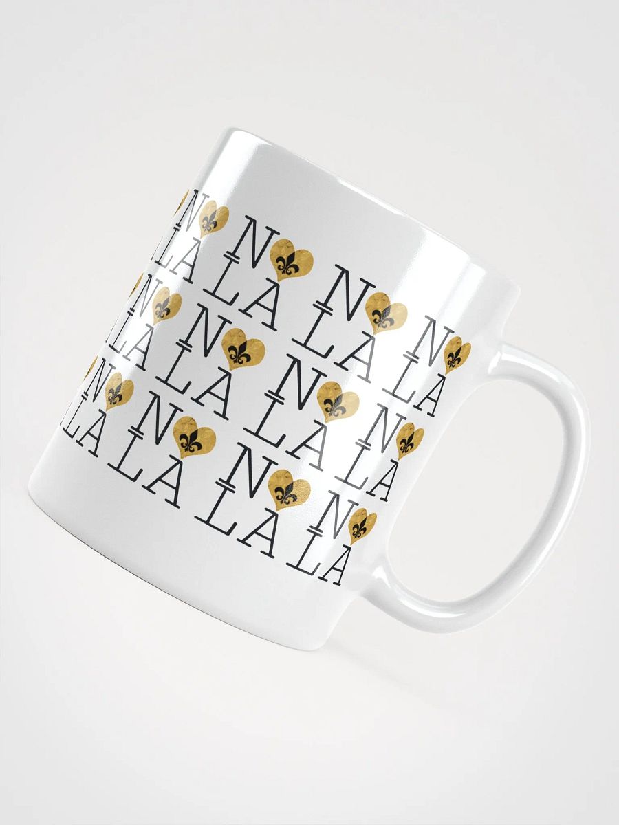 I LOVE NOLA **LEGACY MUG** (GOLD WRAP HEART INFINITY WALL) product image (4)