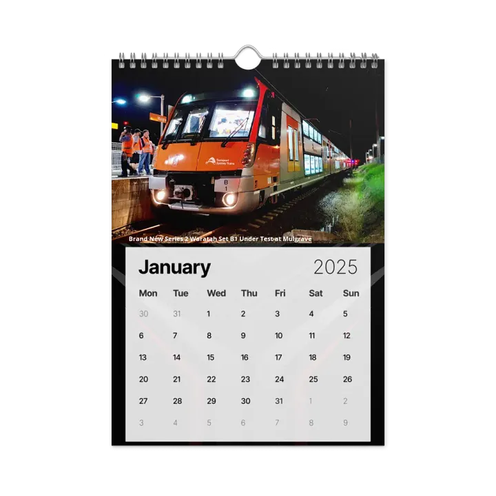 Sydney Trains Vlogs 2025 Calendar product image (1)