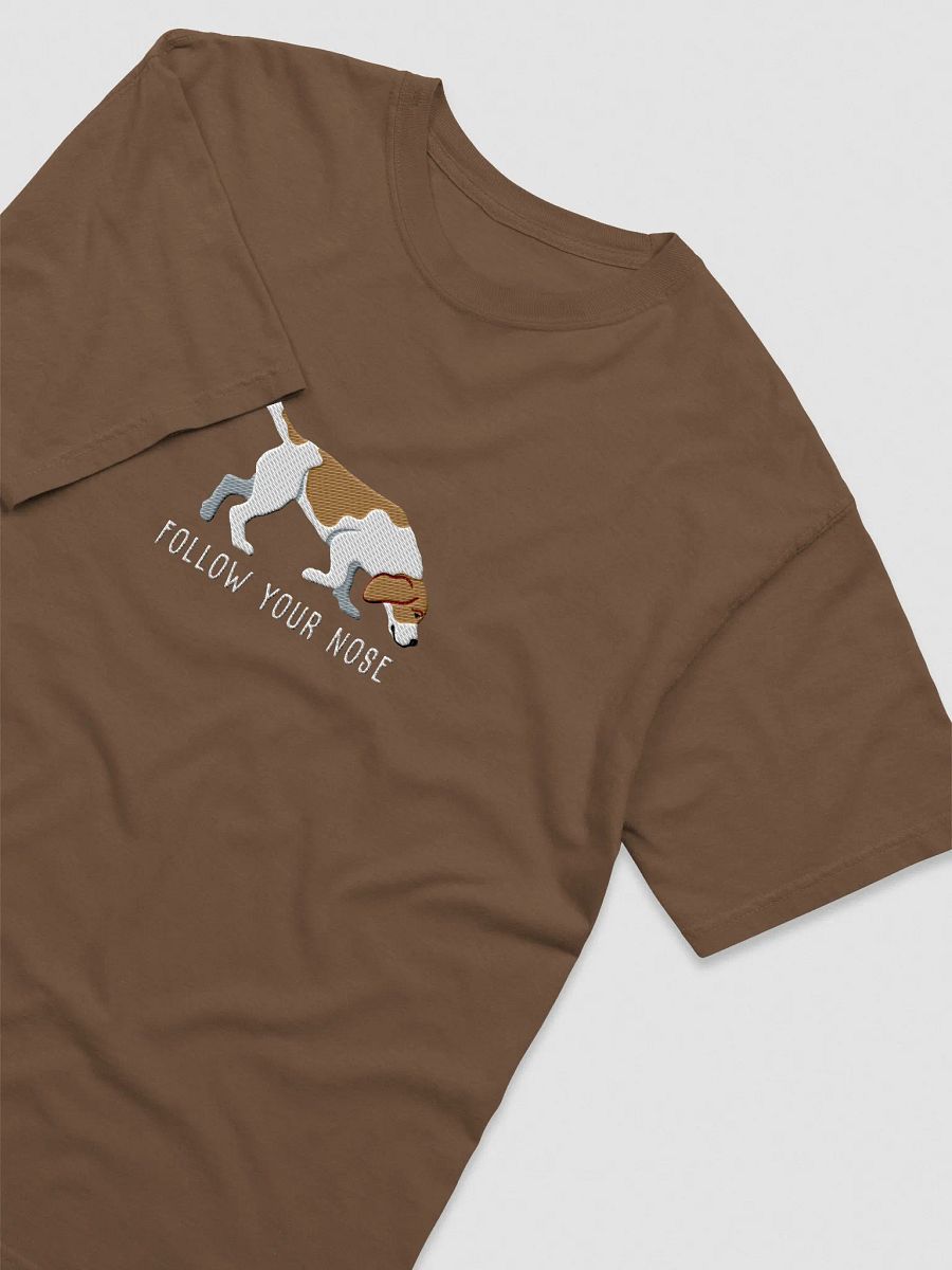 Follow Your Nose T-Shirt(Embroidered) of a Beagle(Lemon) product image (19)