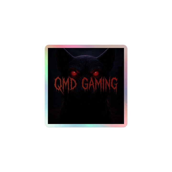 QMD Gaming Holographic Sticker (AWESOMER) product image (1)