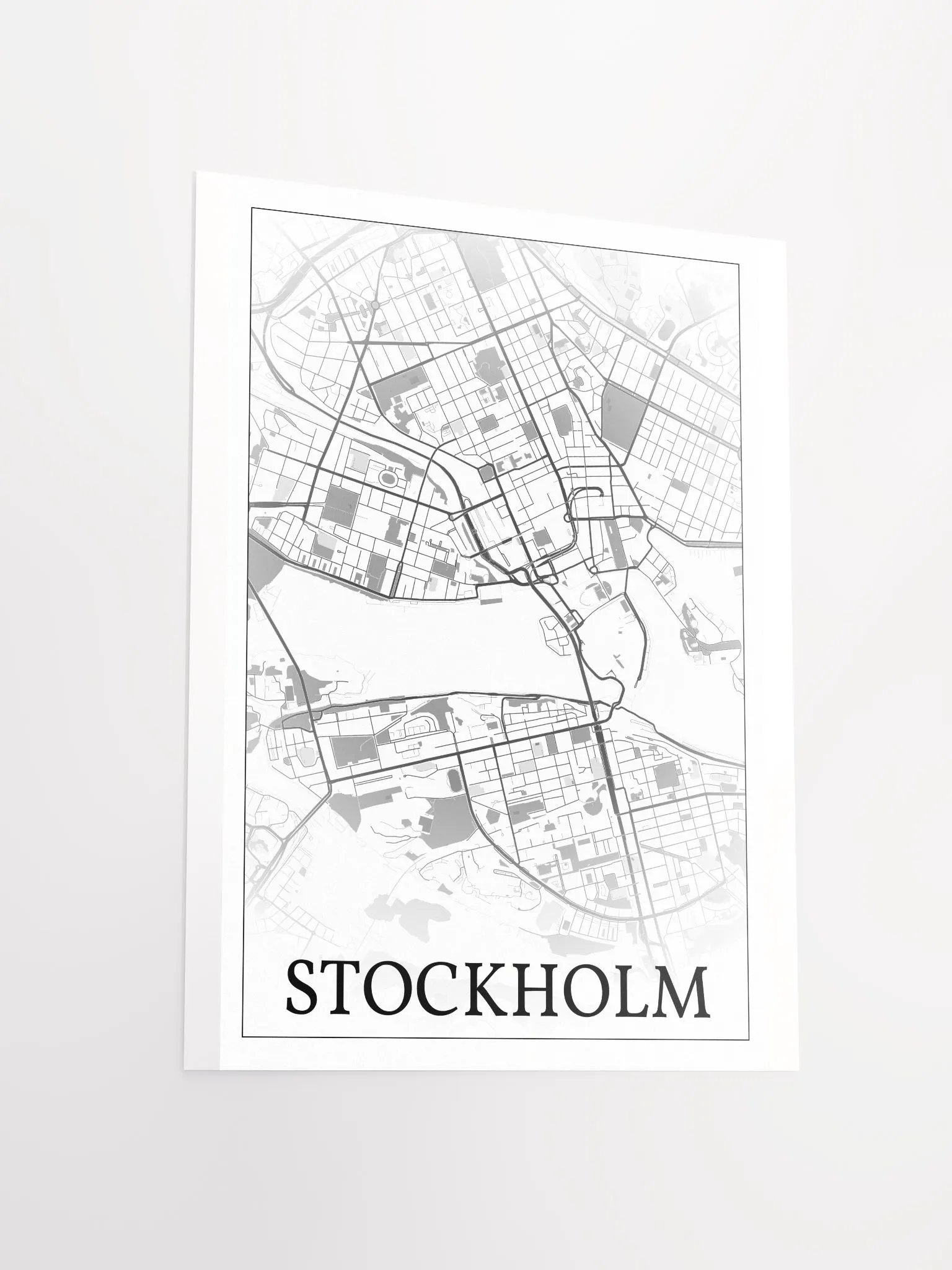 Stockholm, Sweden, city map print product image (14)