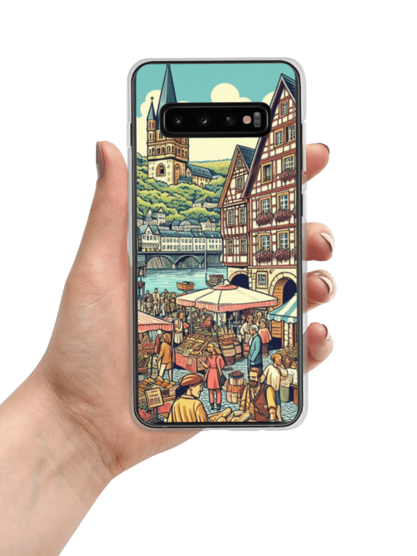 European Market Scene Clear Samsung® Case | Koblenz city product image (1)