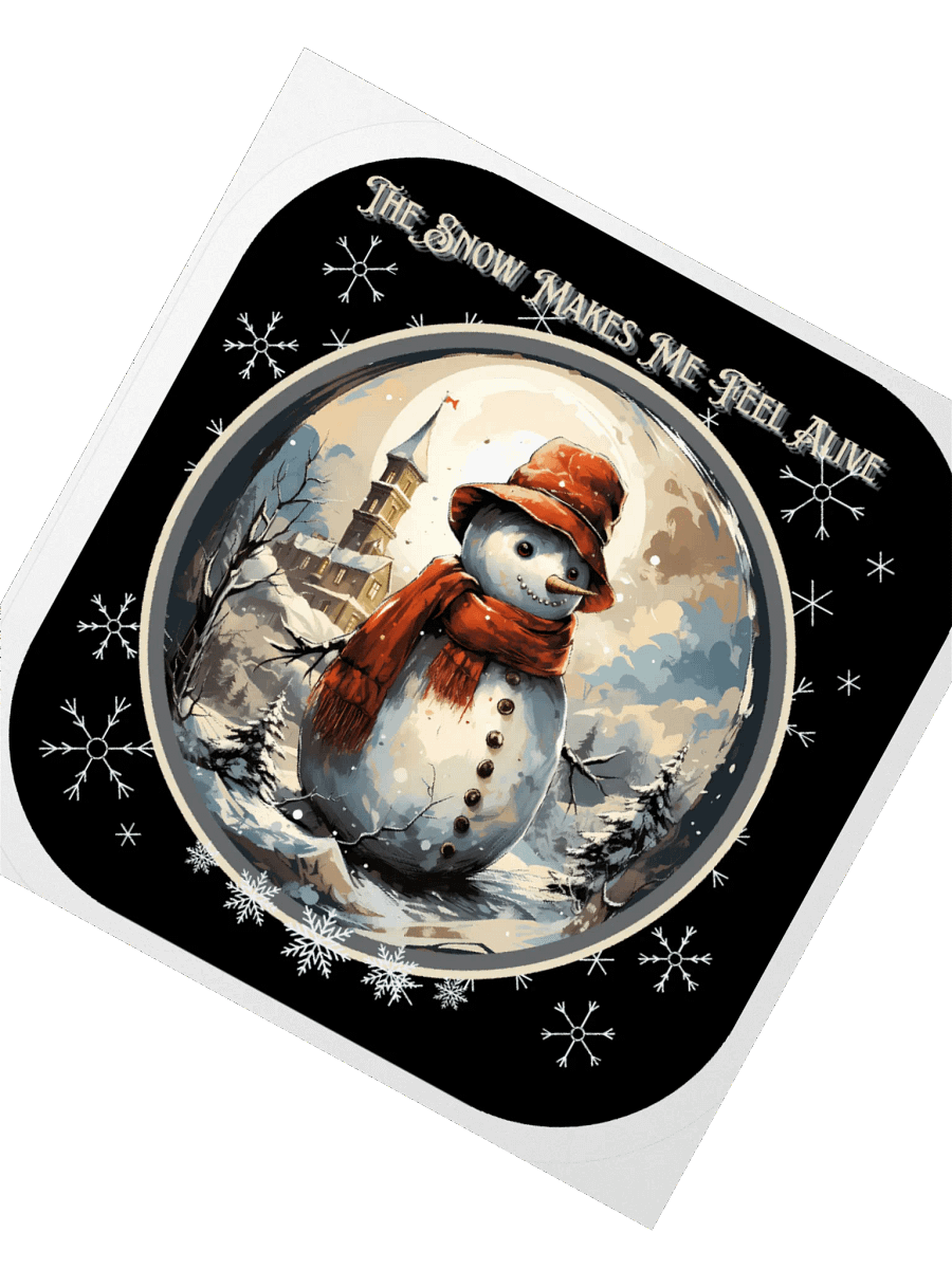The Snow Makes Me Feel Alive Sticker product image (1)