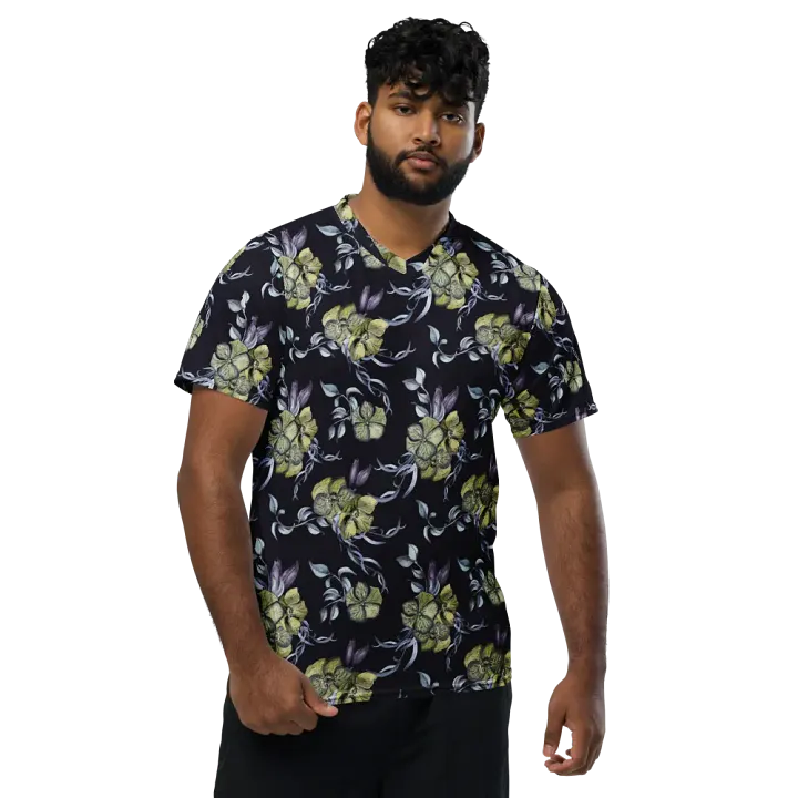 Gothic Flower | Recycled Unisex Sports Jersey product image (1)