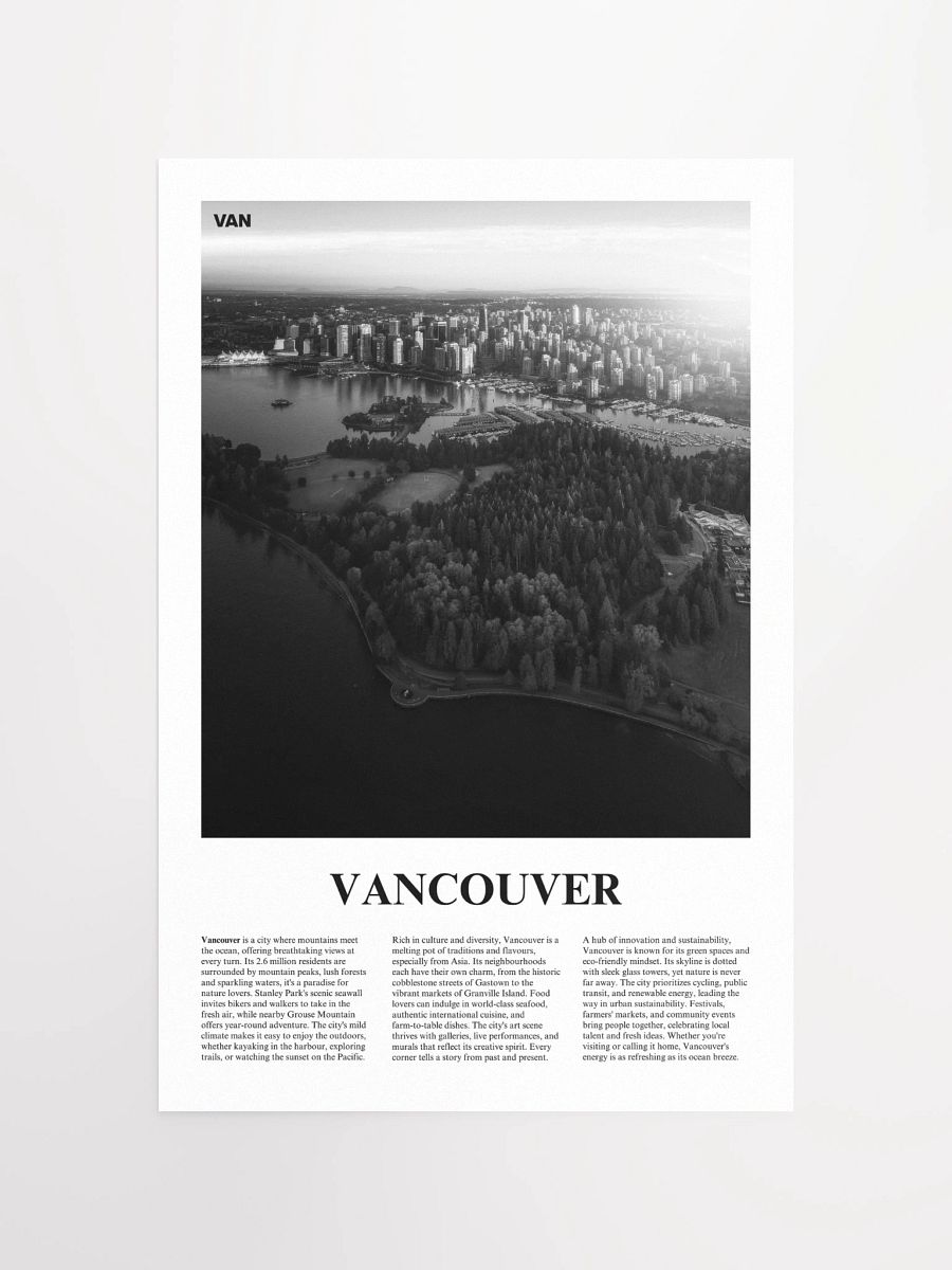 Vancouver 01 Newspaper Poster product image (11)
