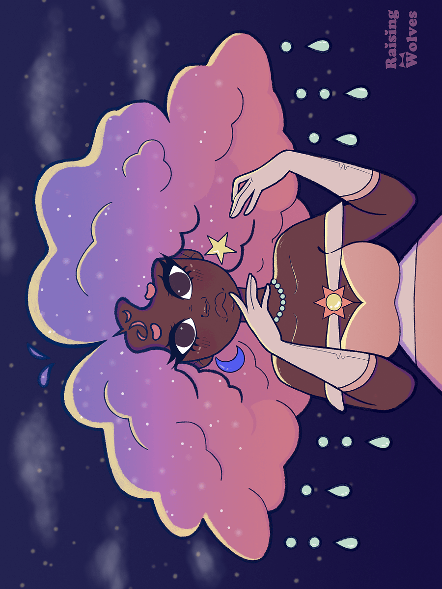 Moon and Stars Print product image (1)