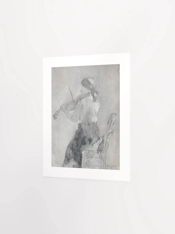 Young Woman Playing A Violin by Gwen John (c. 1897) - Print product image (2)