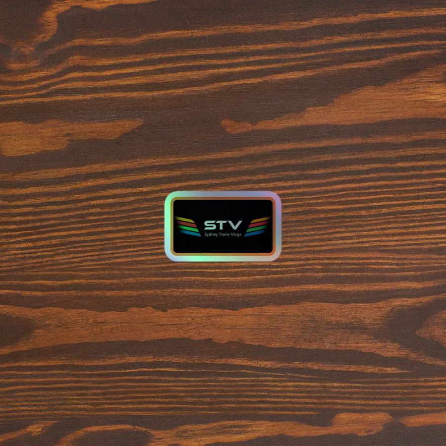 STV Orange Border Holographic Sticker Sheet product image (3)