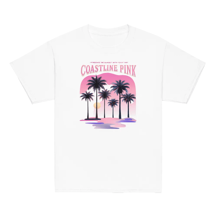 Coastline Pink Sunset Youth Tee product image (1)