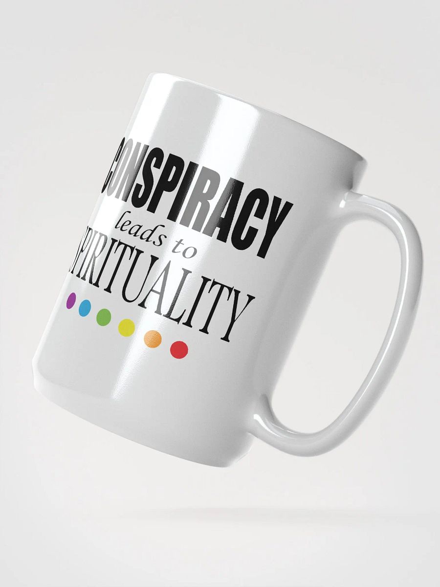 Conspiracy Leads To Spirituality - White Glossy Mug product image (2)