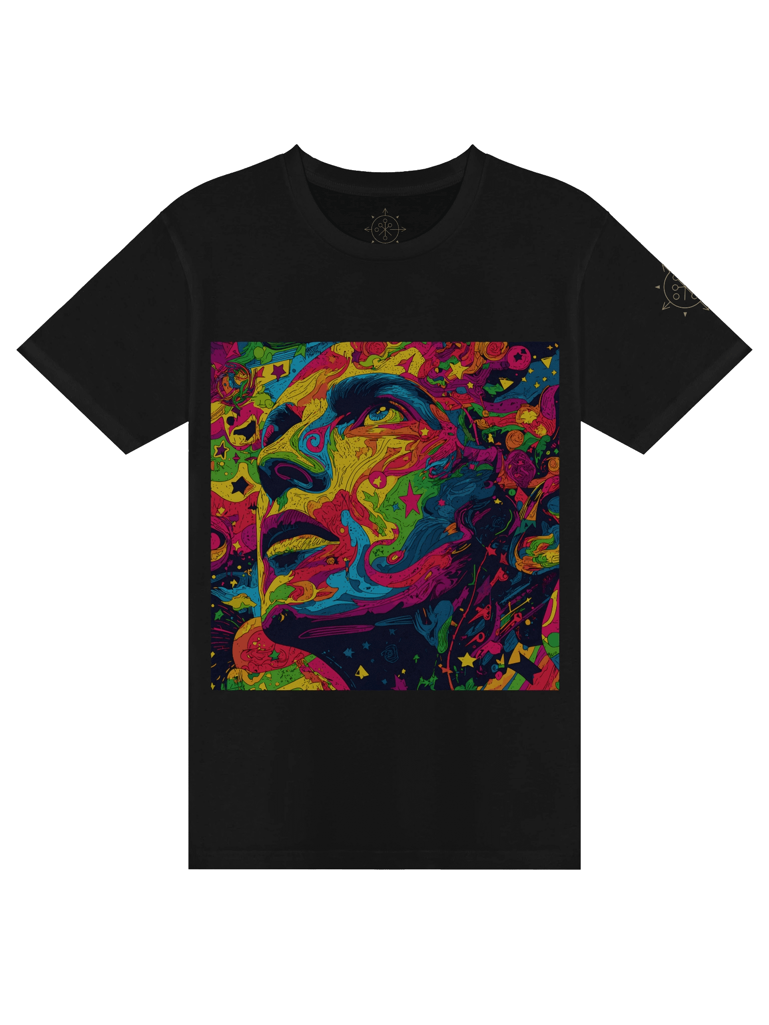 Psychedelic Cosmic Portrait T-Shirt product image (9)