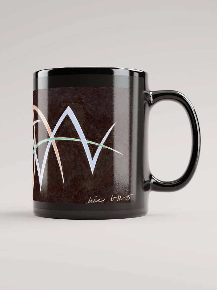 Pinstripe Two Black Glossy Mug product image (1)