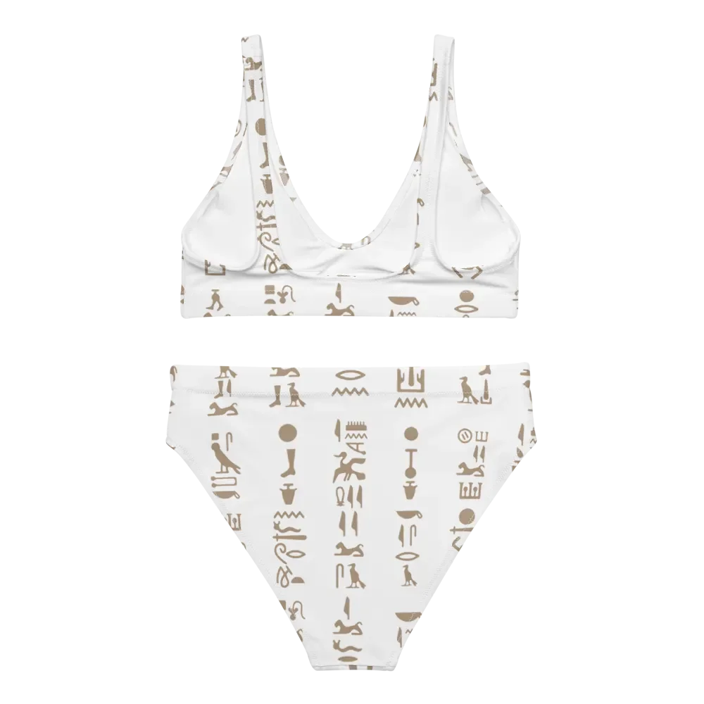 Isis Hieroglyphs White Bikini Set product image (5)