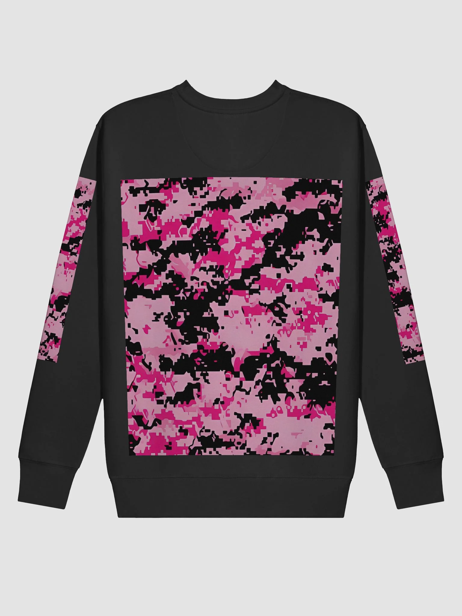 Pixelated Pink Camo Sweatshirt product image (5)