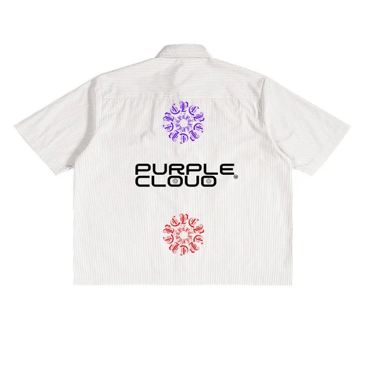 PURPLE CLOUD STRIPED BUTTON UP 009 product image (2)