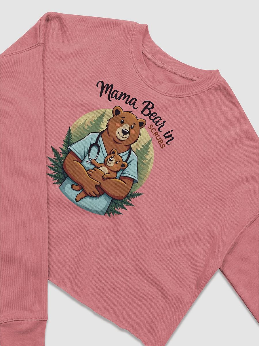 Mama Bear in Scrubs Fleece Crop Sweatshirt product image (5)
