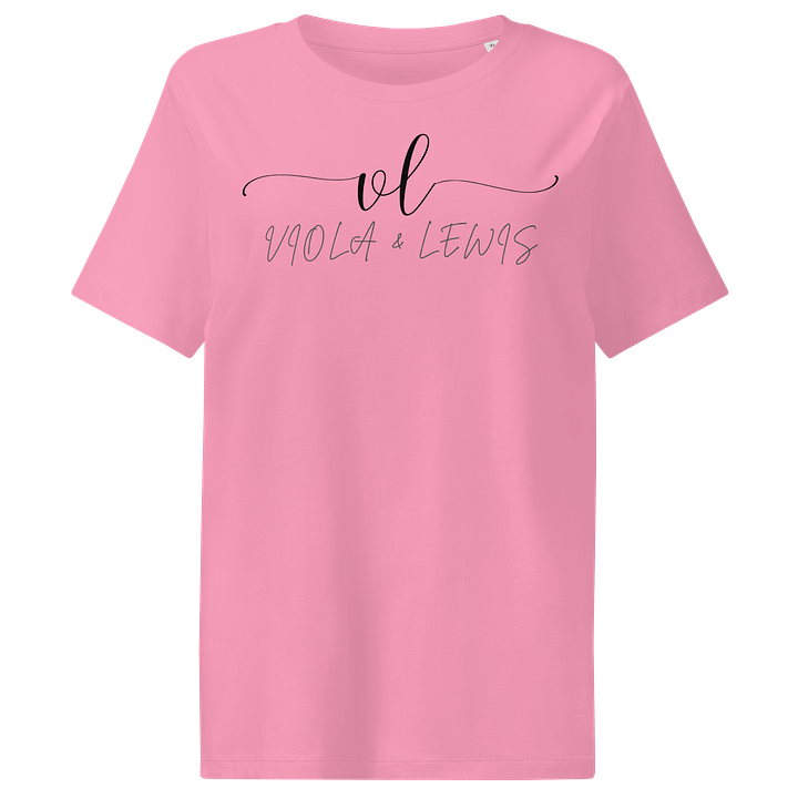 Women's Organic Ribbed Neck T-Shirt Viola Lewis Lettering product image (1)