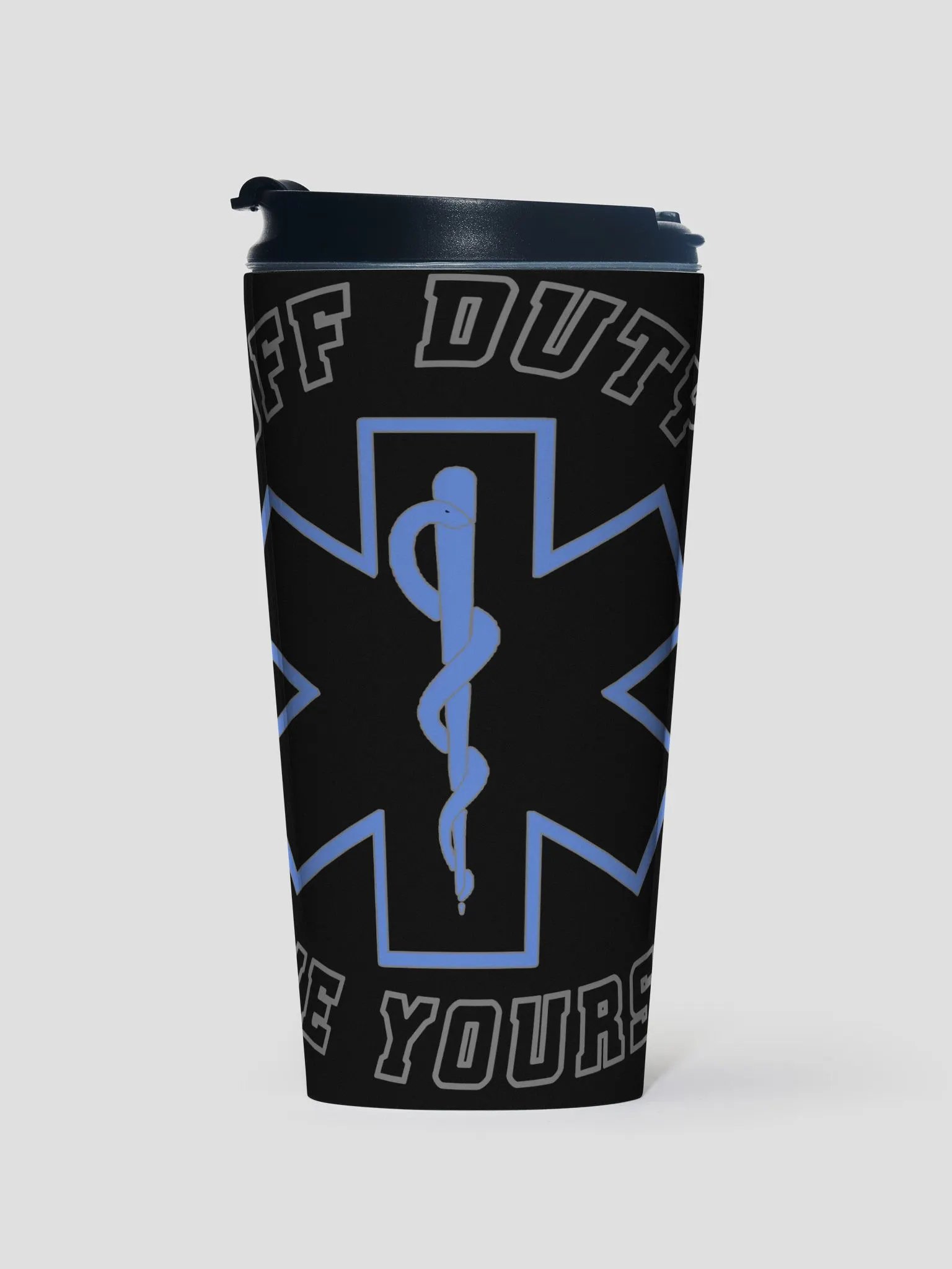 "Off Duty, Save Yourself" EMS Coffee Tumbler product image (1)