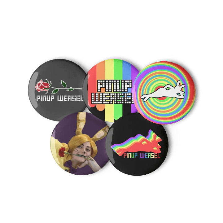 Pinup Weasel Buttons product image (1)