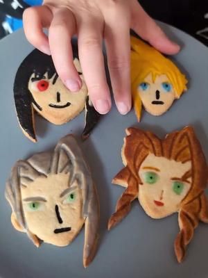 Not long now until Final Fantasy VII Rebirth is upon us and to celebrate I had to make these beautiful and delicious Final Fantasy VII themed cookies.  I'm not a professional so don't judge too hard please.  @Final Fantasy VII  #FinalFantasyVIIRemake #FinalFantasyVII #FinalFantasyVIIRebirth  #squareenix #cookies #baking