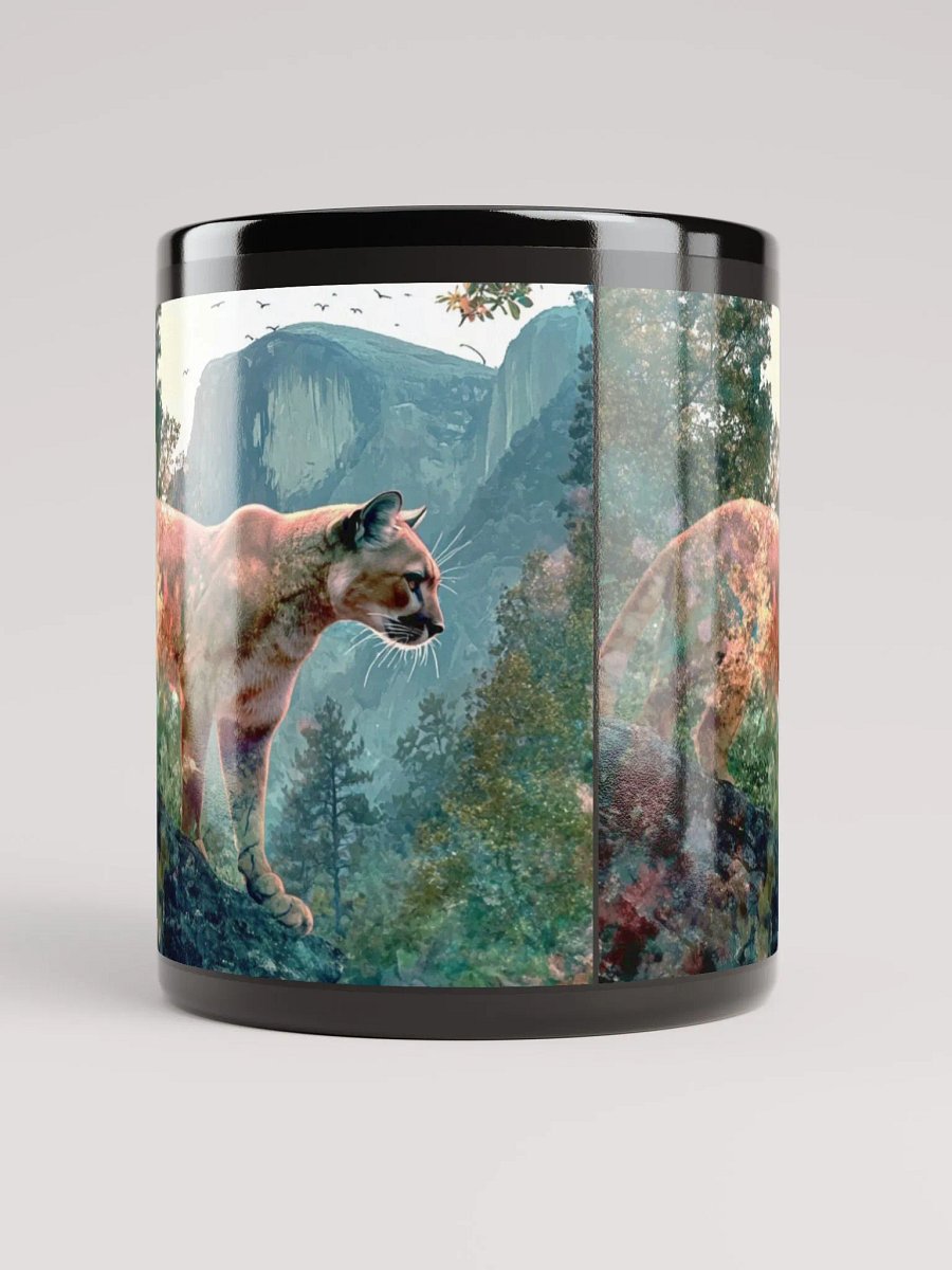 Mountain Lion, Black Glossy Mug product image (7)