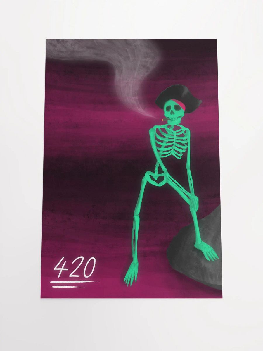 THE AWESOME SKELETON PAINTING [POSTER] product image (1)