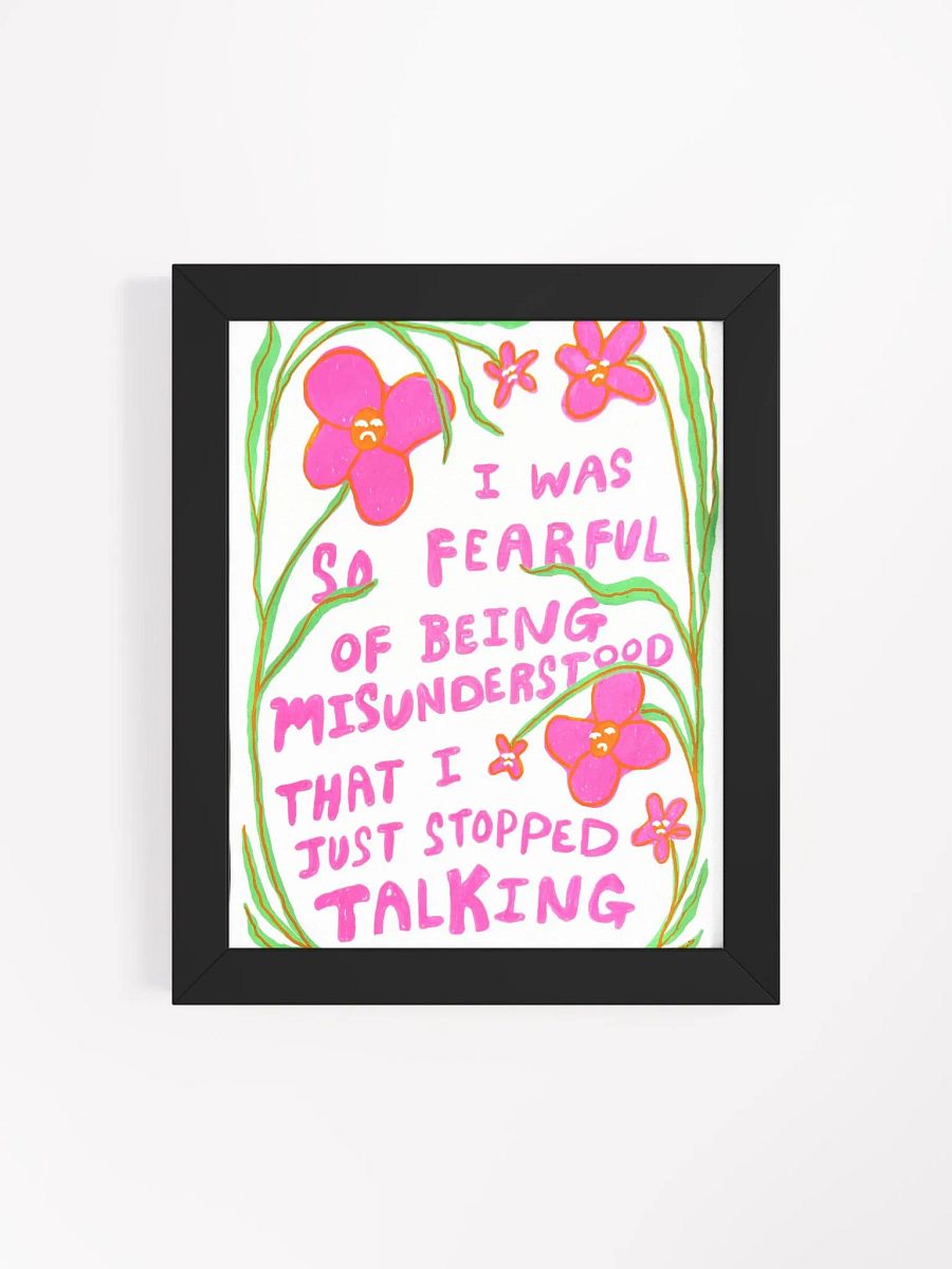 So Fearful Framed Print product image (11)