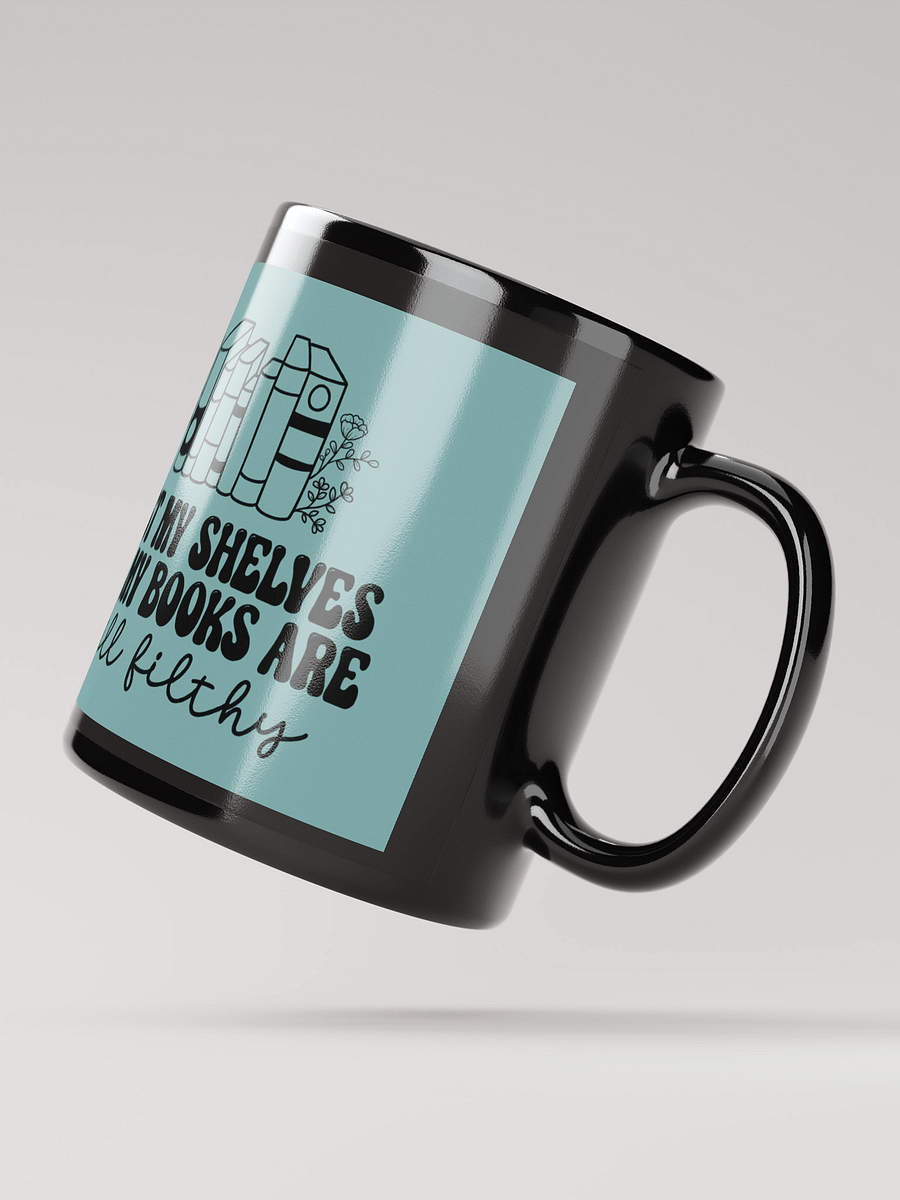 Filthy Books Black Glossy Mug product image (2)