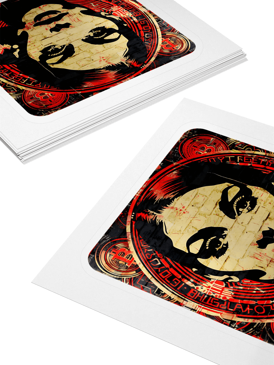Bitcoin Beauty Kiss Cut Stickers product image (3)