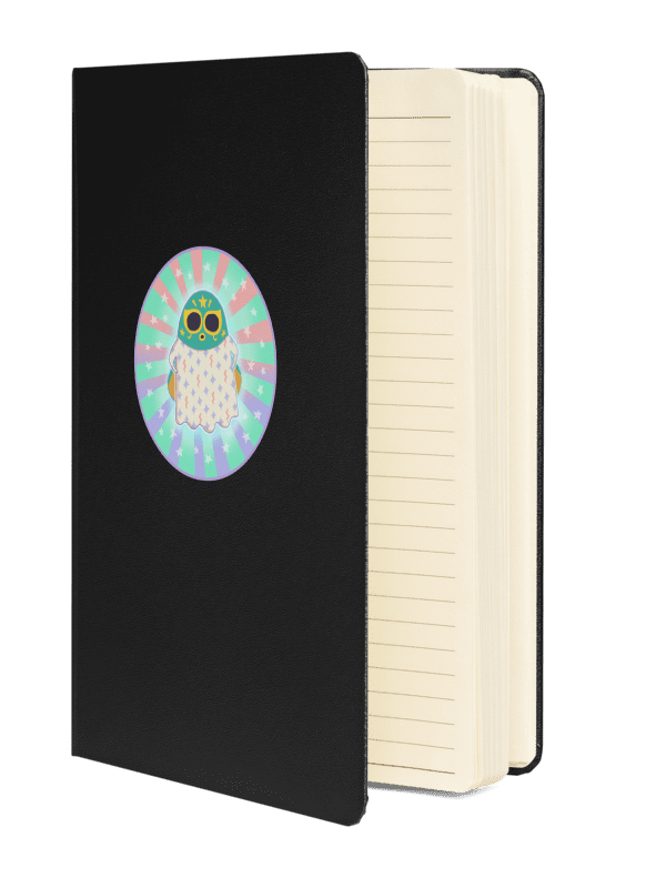 Pastel Little Ghost Luchador - Hardcover Notebook product image (2)