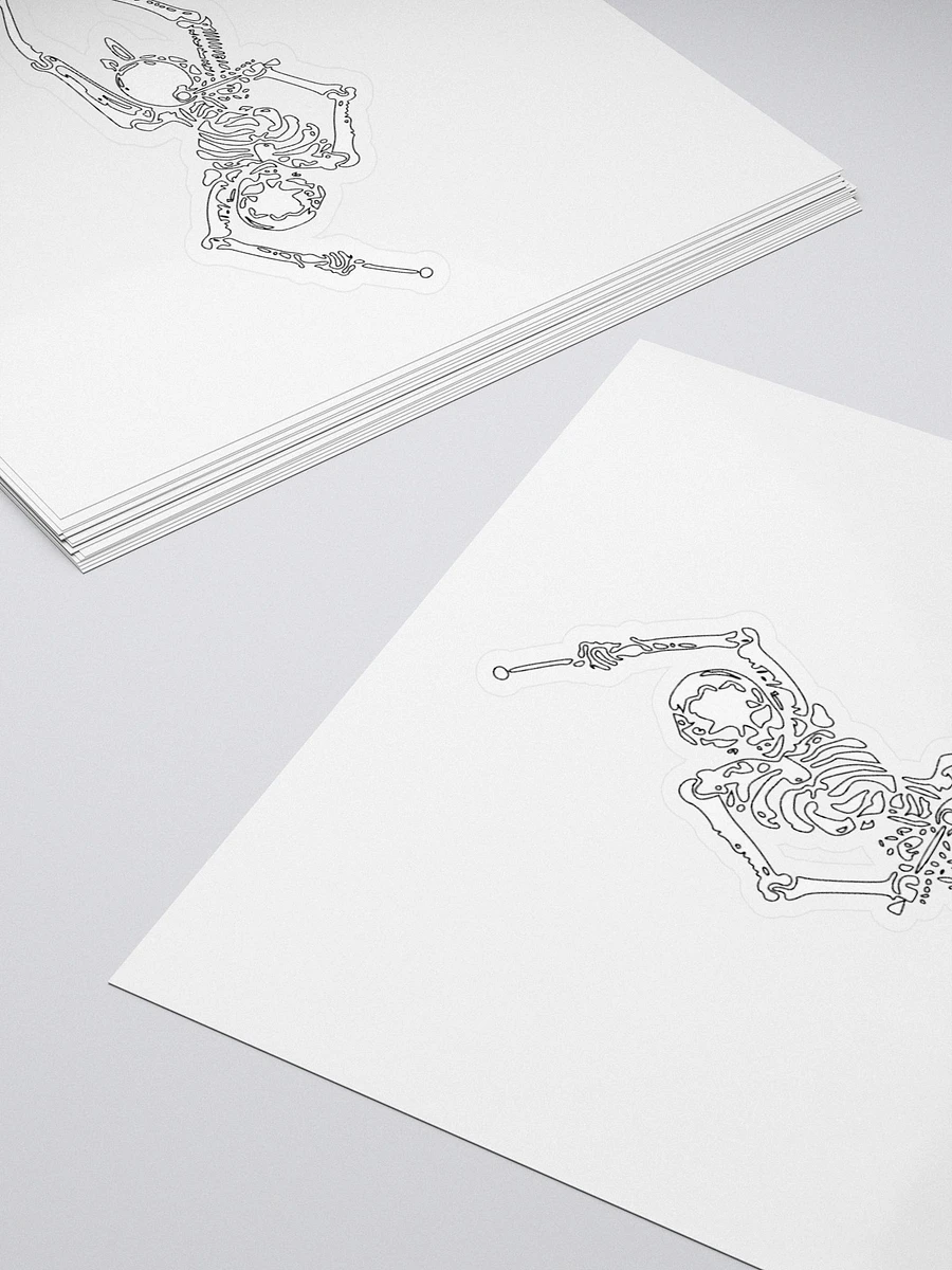 Mechanical Skeleton Kiss Cut Stickers product image (12)