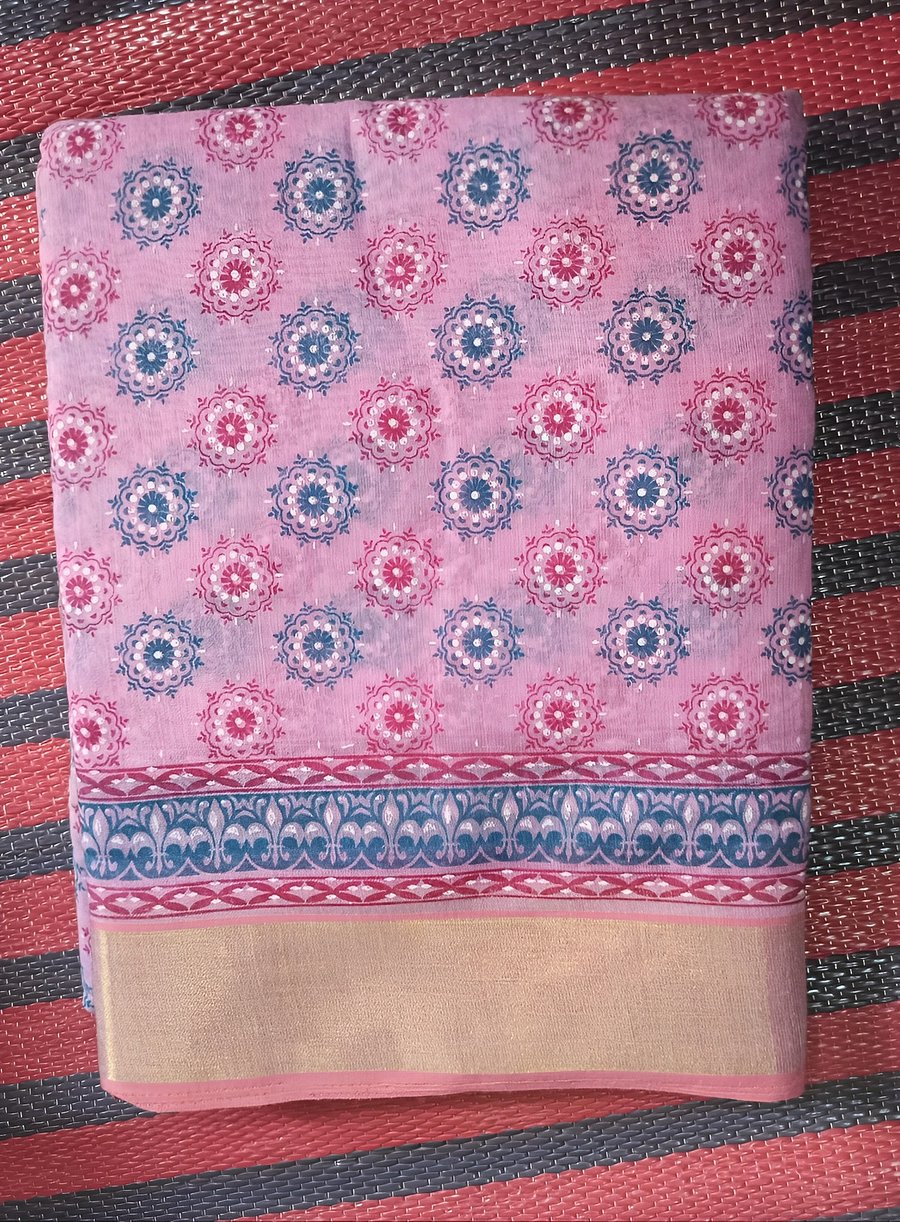 Pink Saree product image (1)