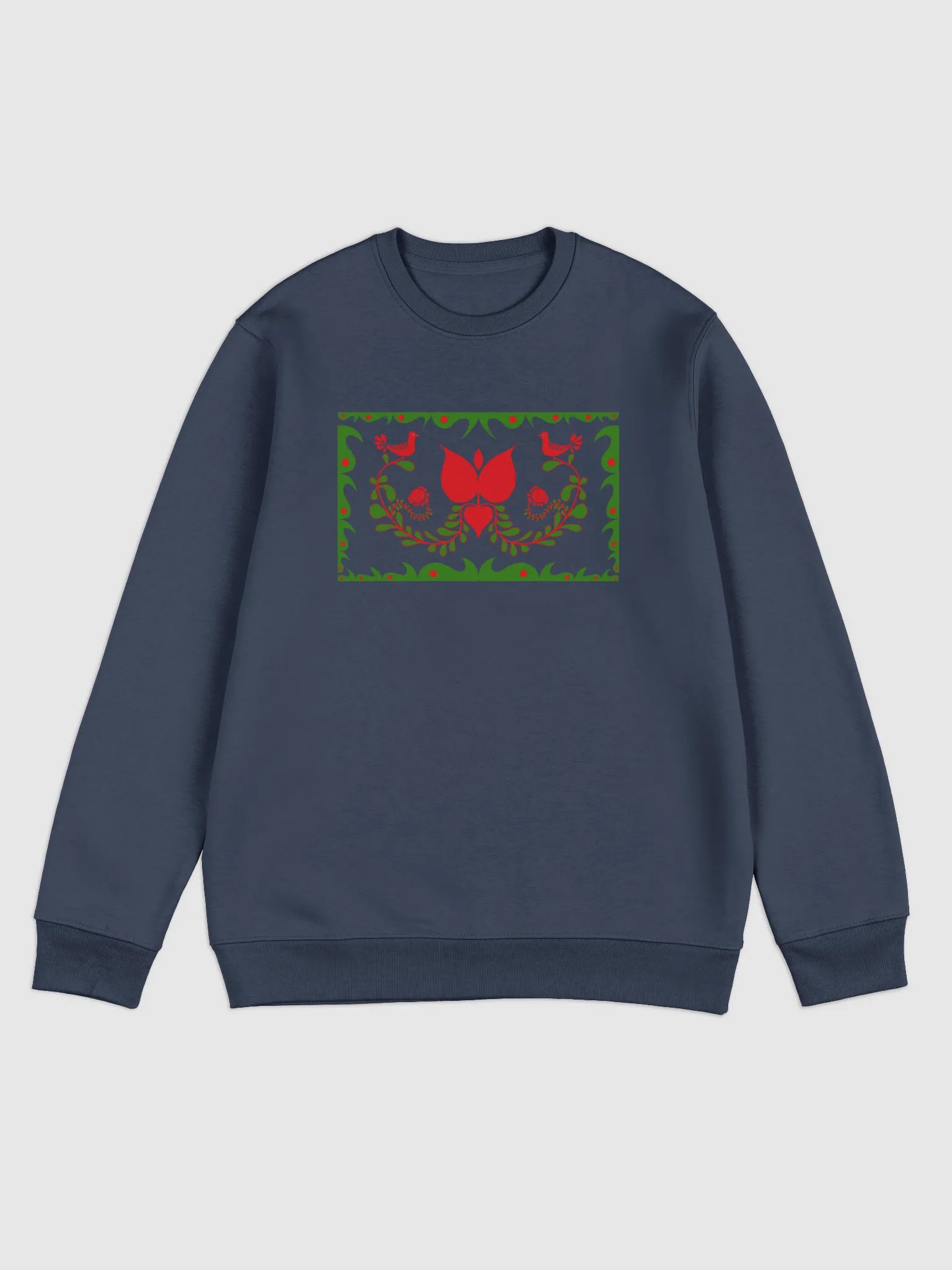 Deep Blues Hungarian Floral Harmony Eco Sweatshirt product image (1)