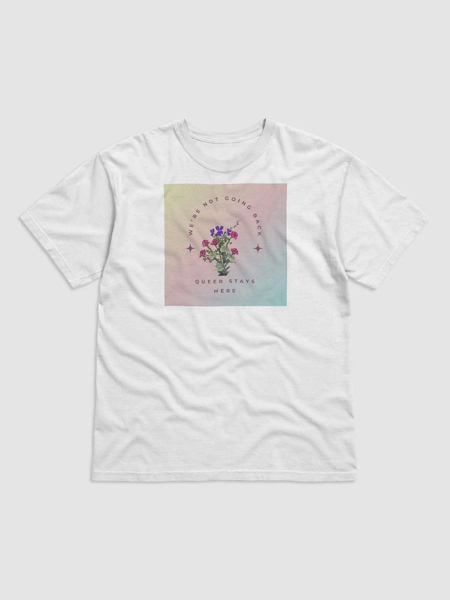 Queer Stays Here Pastel Rainbow T-shirt product image (1)
