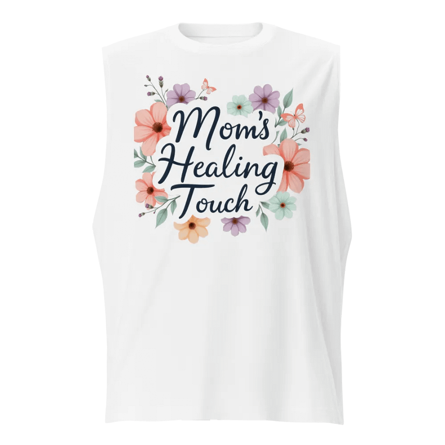 Mom's Healing Touch Floral Muscle Tank product image (1)