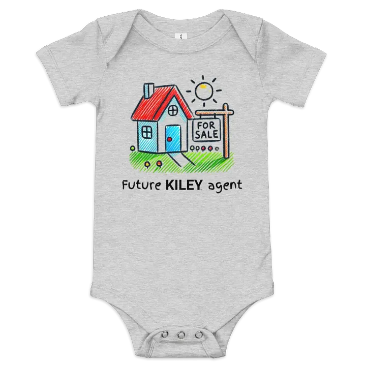 Gray Future Agent Baby Onesie product image (2)