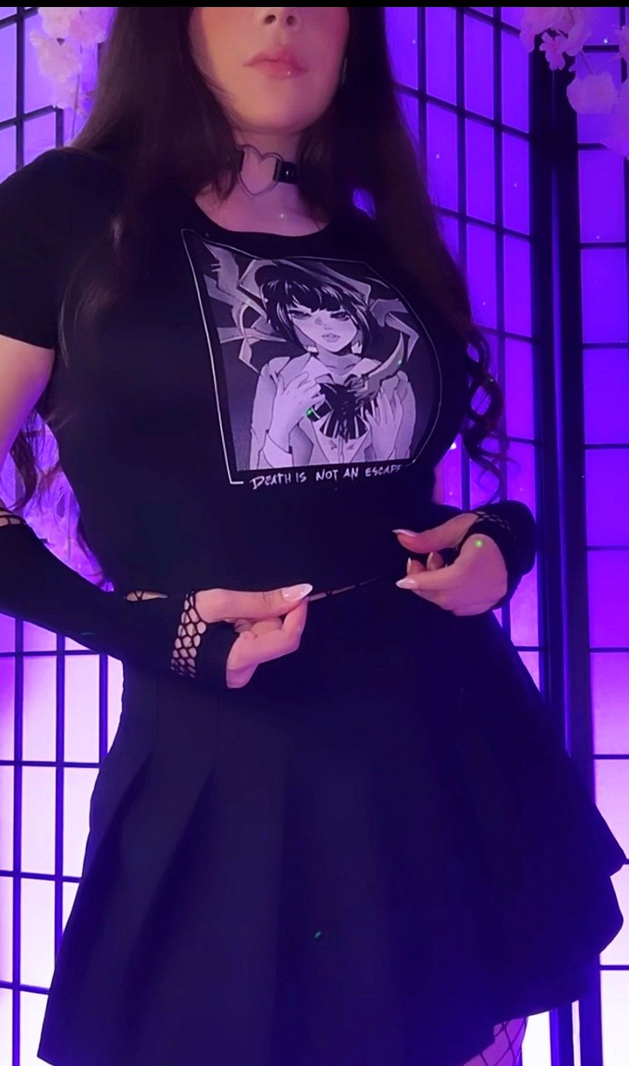 into the fog - crop top (dark) ☁︎ product image (8)