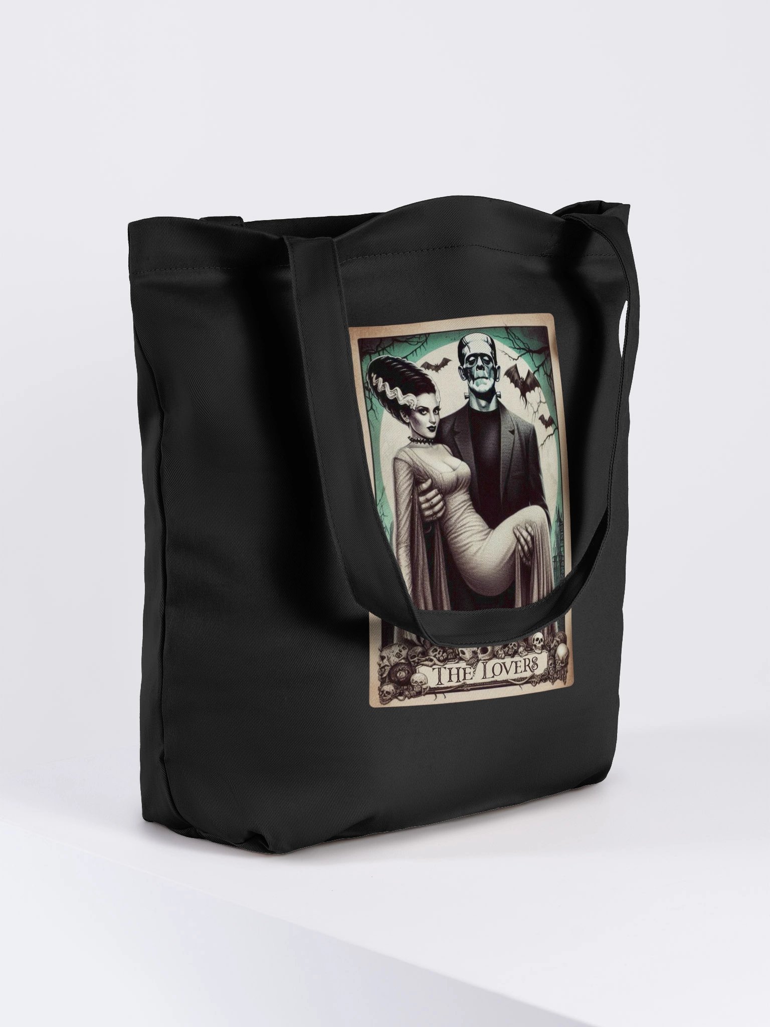 The Lovers Tarot Card FrankenStein and Bride Eco-Friendly Tote Bag product image (4)
