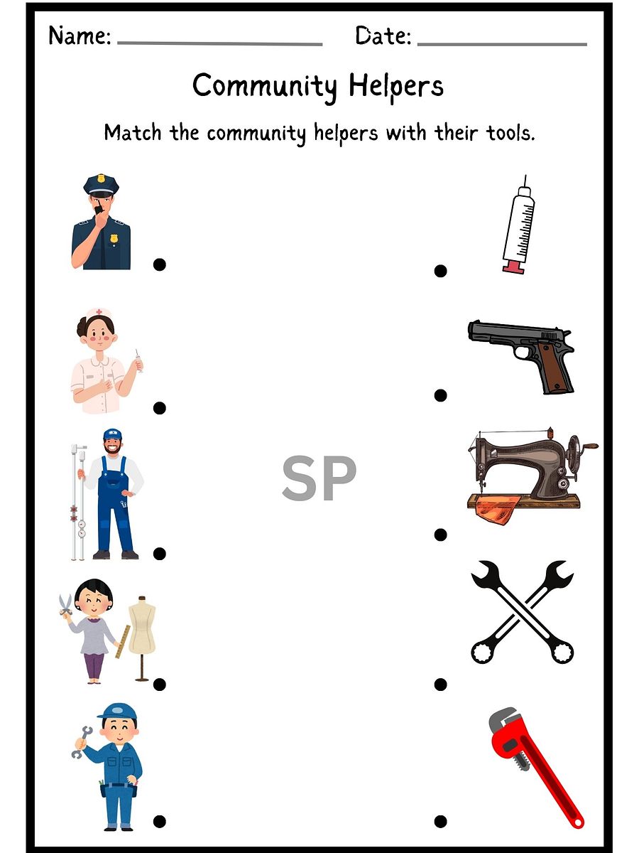 Community Helpers Worksheets Activities – Engaging Printables for Kids product image (7)