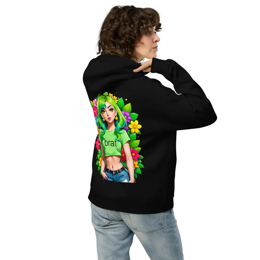 Brat - Premium Hoodie (Black) Brat Life - v2 (Back Printed Design) product image (2)