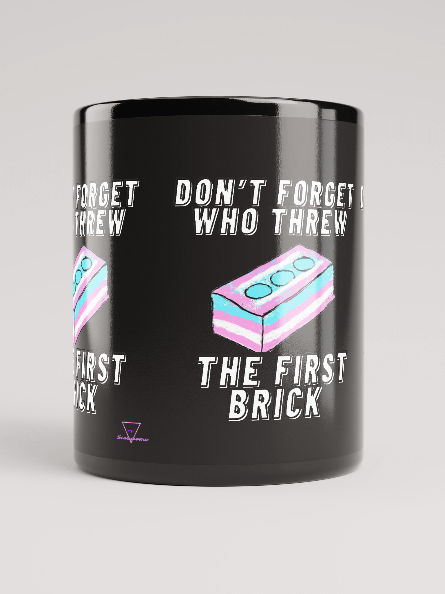 Don't Forget Who Threw The First Brick Mug-Black product image (9)