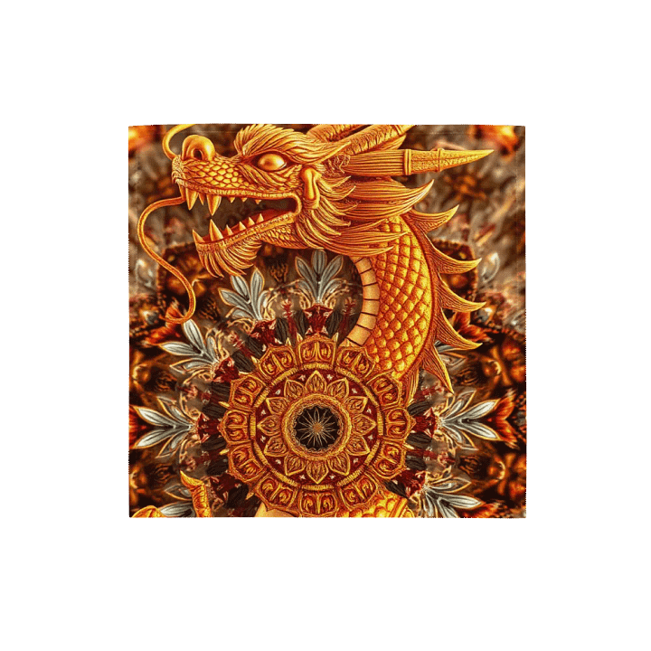 Golden Dragon All-Over Bandana product image (1)